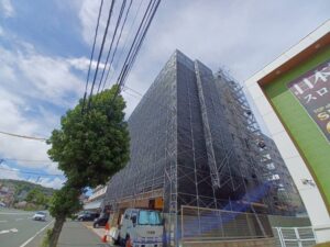 戸畑スカイマンションA棟・Ｂ棟・Ｃ棟大規模修繕工事がスタートいたしました！